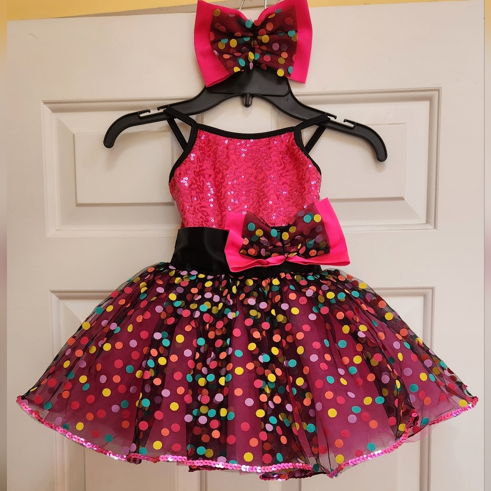 Curtain Call Adorable Dance Dress NEW with garment bag! CS (more sizes avail!)
